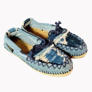 Oralba Recyclable Handmade Slip-on Blue Denim Women’s Shoes 7